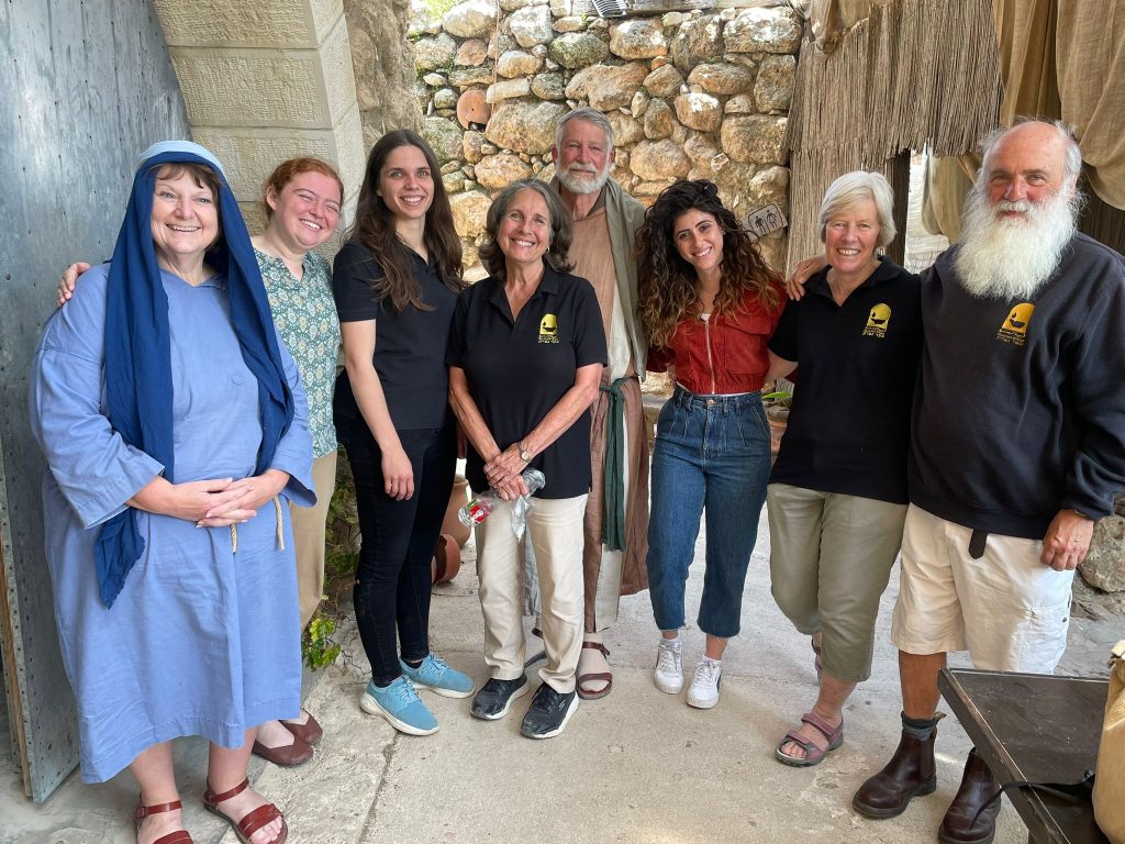 Monika with other SERVE volunteers at the Nazareth Village in Israel.